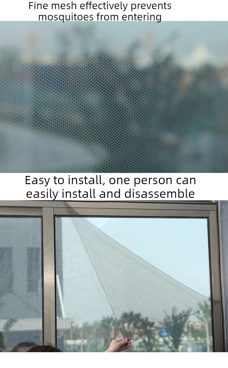 Self-Adhesive Window Screen Mesh – Easy DIY Mosquito Net
