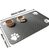 Absorbent Pet Feeding Mat with Anti-Slip Rubber Backing