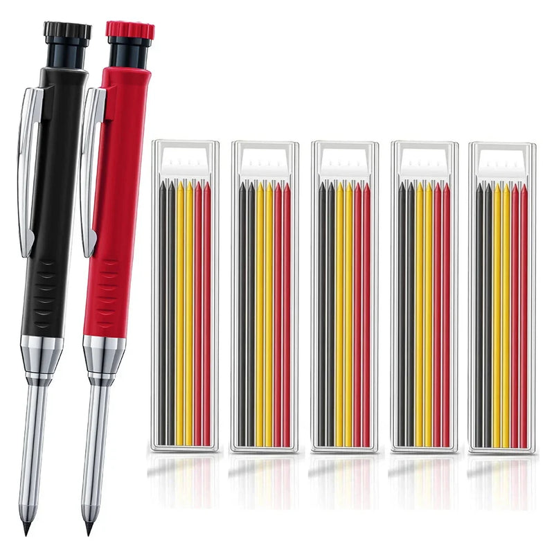 Solid Wood Carpenter's Mechanical Pencil