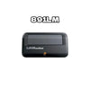 A black electronic device labeled 891LM, likely a garage door opener receiver.