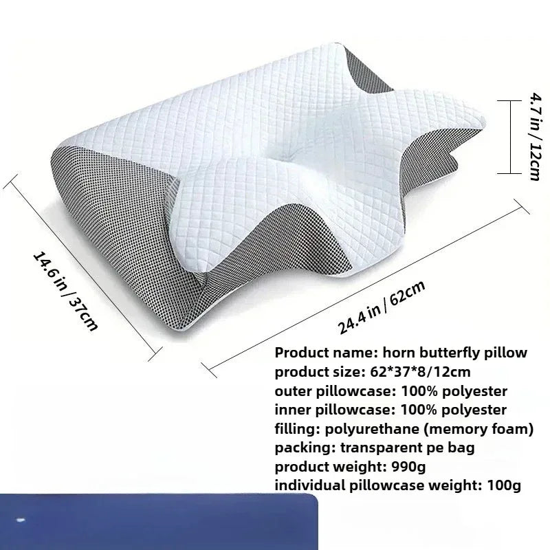 Butterfly Memory Foam Neck Support Pillow