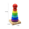 Montessori Wooden Shape Sorting Stacking Toy for Toddlers