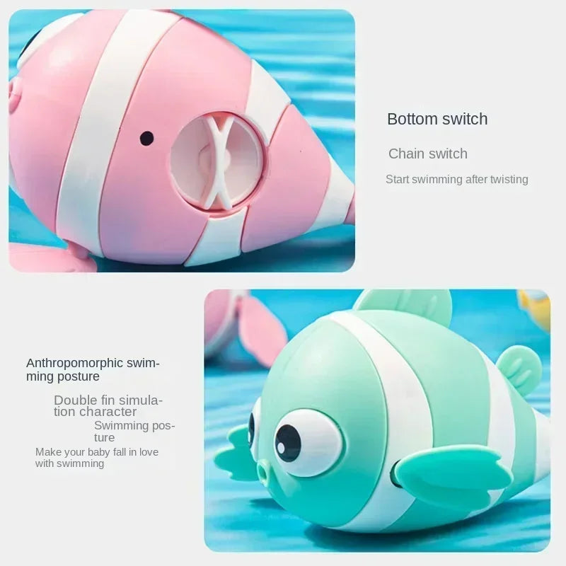Wind-Up Floating Clownfish Bath Toy