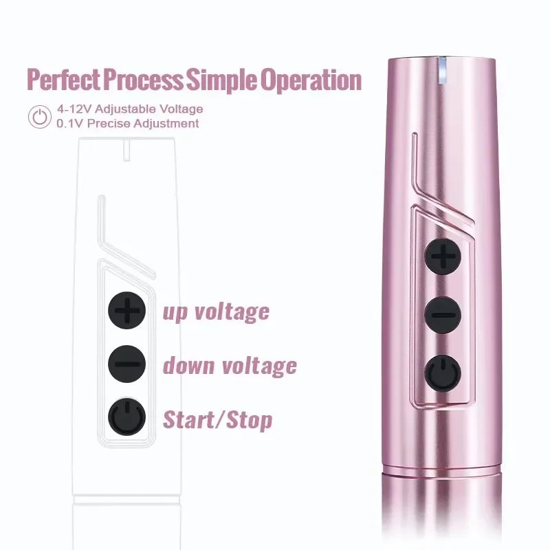 Precision Wireless Tattoo Pen for Professional Permanent Makeup