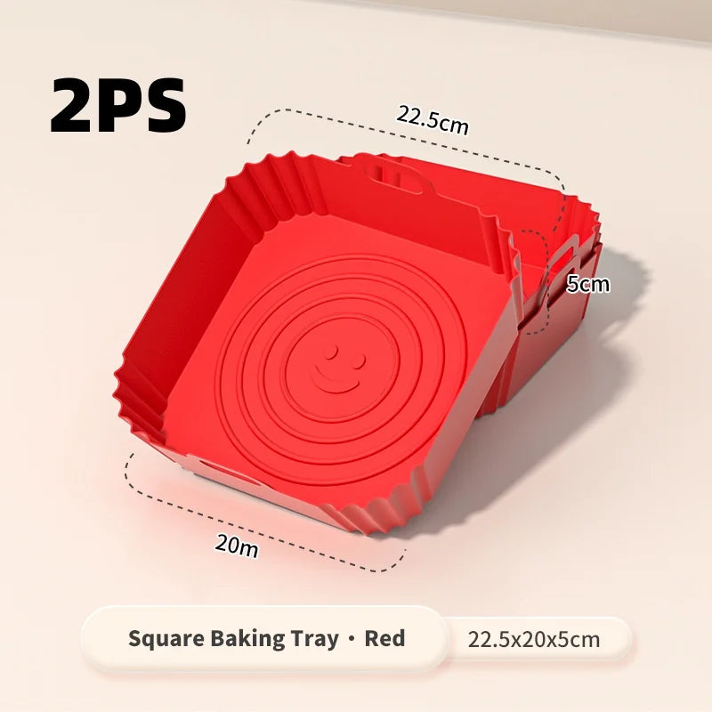 Reusable Square Silicone Air Fryer Liners