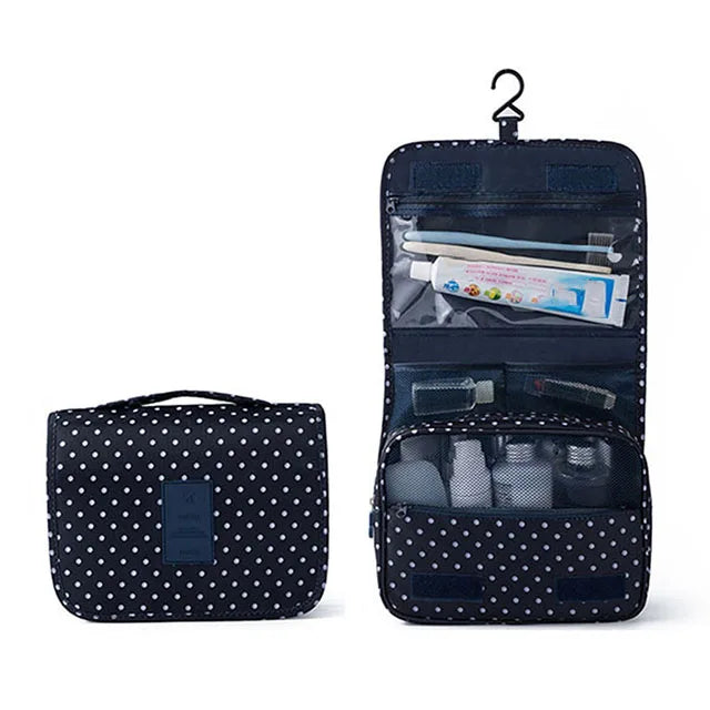 Floral Print Waterproof Hanging Travel Toiletry Bag
