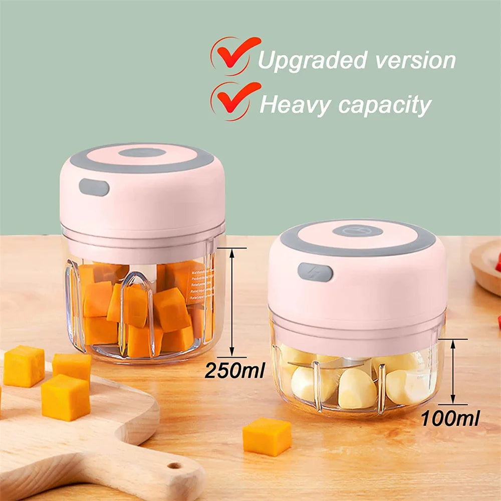 Portable Electric Garlic Chopper and Blender