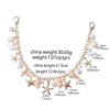Starfish & Pearl Bag Charm with Metal Chain