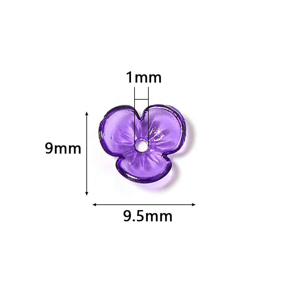 Floral Resin Bead Caps for Jewelry Making