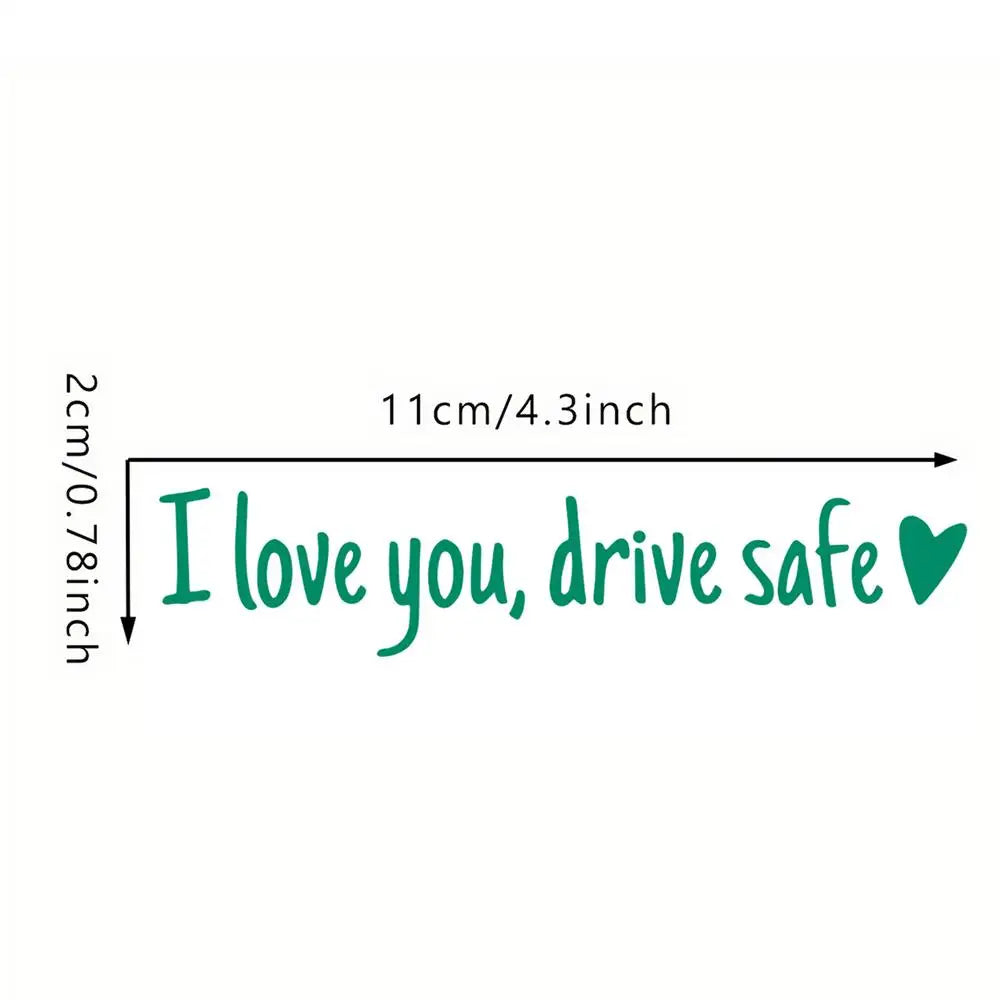 Ich liebe dich fahre sicher Auto Aufkleber