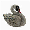 Swan Shaped Crystal Evening Clutch with Rhinestone Accents
