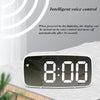Modern LED Alarm Clock with Voice Control and Night Mode