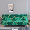 Stretchable Sofa Cover with Geometric Pattern for Futon Seats