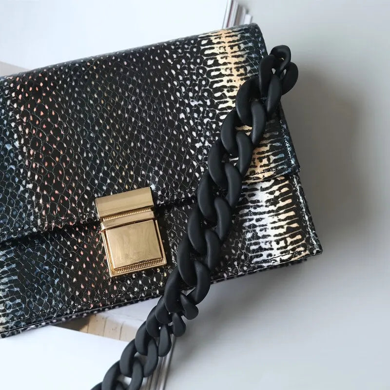 Fashionable Wide Chain Bag Strap