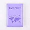 Cute Pink Leather Passport Holder with Card Slots