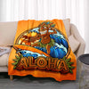 Manta de Lana Fleece con Estampado Tiki Bar Aloha