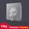 Transparent Self-Adhesive Wall Hooks for Pictures and More