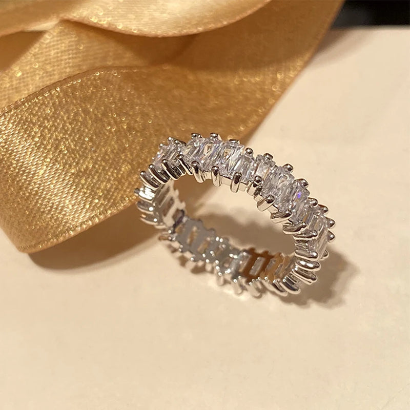 Classic Baguette Cubic Zirconia Ring