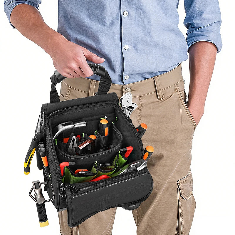 Professional Electrician Tool Pouch with Ergonomic Handle