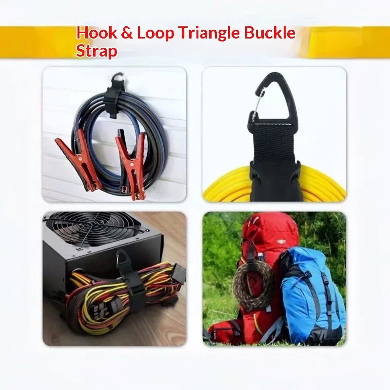 Heavy-Duty Adjustable Cord Organizer with 3-Axis Buckle