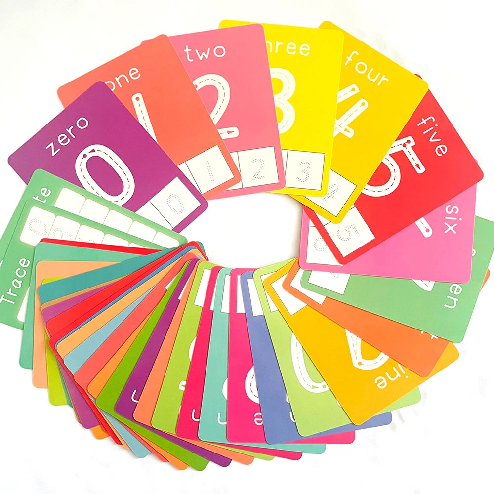 Number & Word Learning Flashcards for Kids