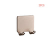Two aluminum wall-mounted adhesive razor holders.