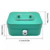 Compact Metal Key-Lock Money Box
