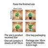 Self-Adhesive PVC Plant Wall Stickers – Waterproof & Oil-Resistant Decor for Cabinets, Tiles & More