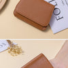 Women's RFID-Blocking Leather Wallet with Keychain and Coin Pocket