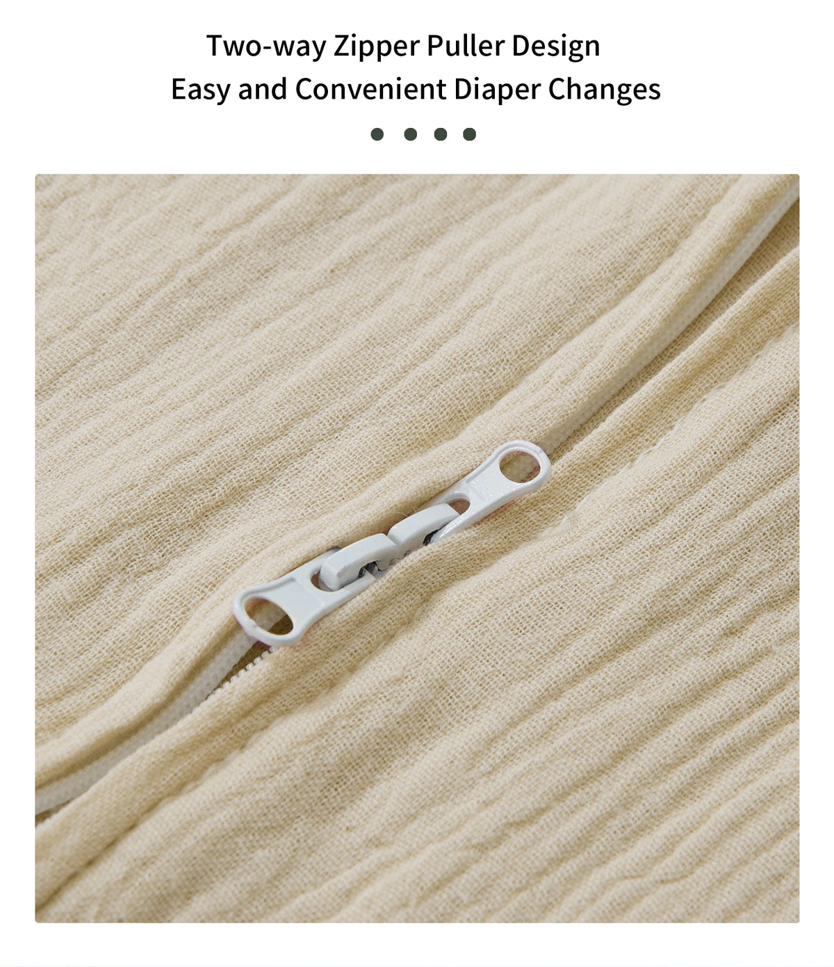 Muslin Cotton Baby Sleeping Bag – Anti-Kicking Cocoon for Newborns to 18 Months