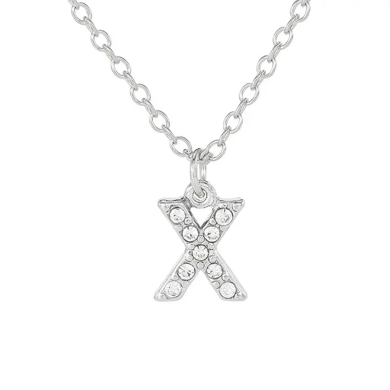 Initial Letter Pendant Necklace