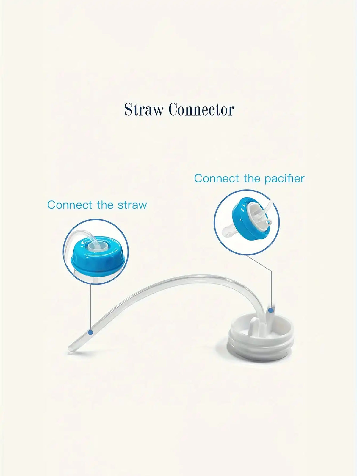 Hands-Free Self-Feeding Baby Bottle with Straw Brush (150ml)