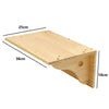 Wall-Mounted Wooden Cat Climbing Shelf with Sisal Scratching Post