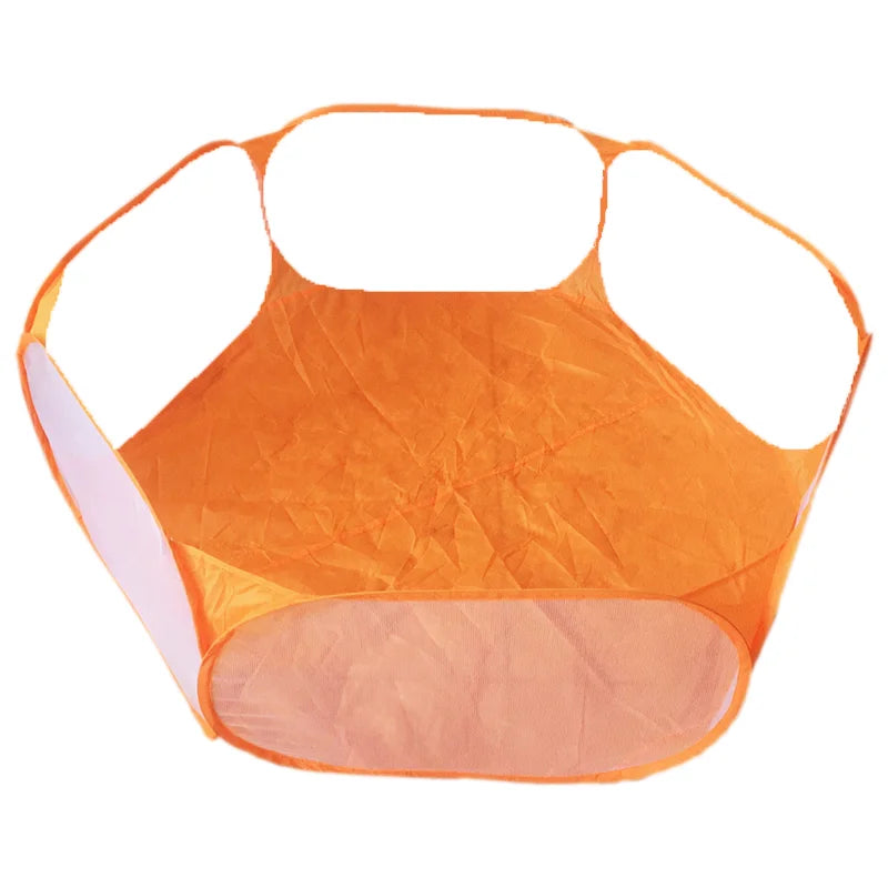 Valla de Juego Plegable y Portátil para Mascotas con Paneles Transparentes