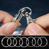 Swivel Snap Hooks with Key Rings – 50-Piece Metal Claw Clasps in Mixed Sizes