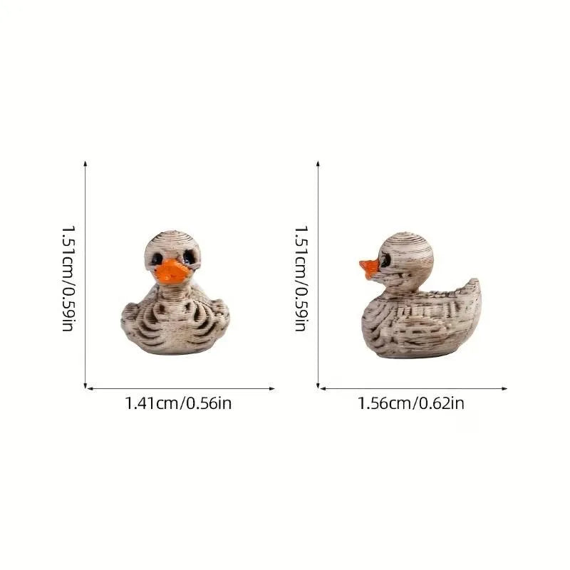 Gothic Skull Duck Figurines - Set of 20