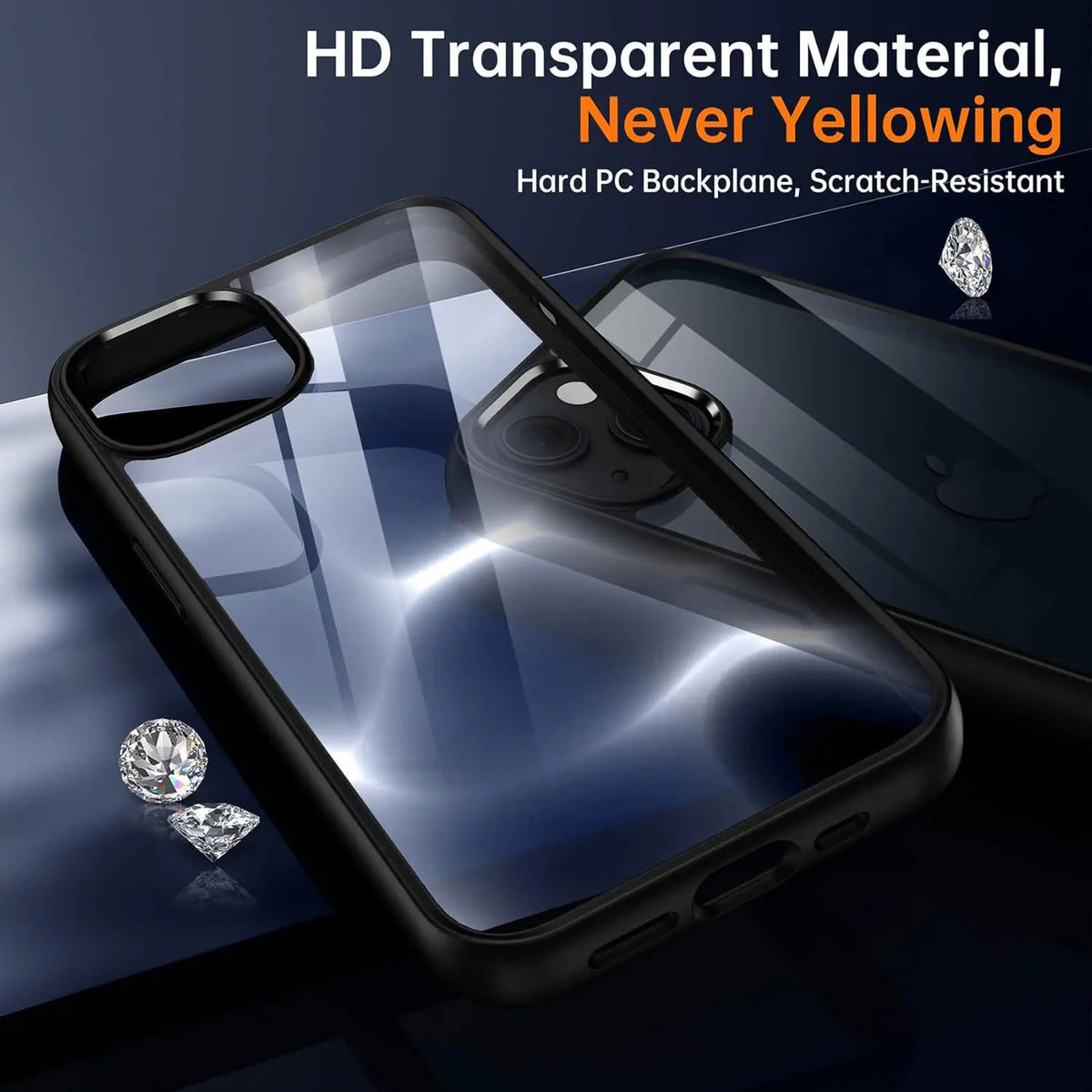 Clear Shockproof Silicone Phone Case for iPhone