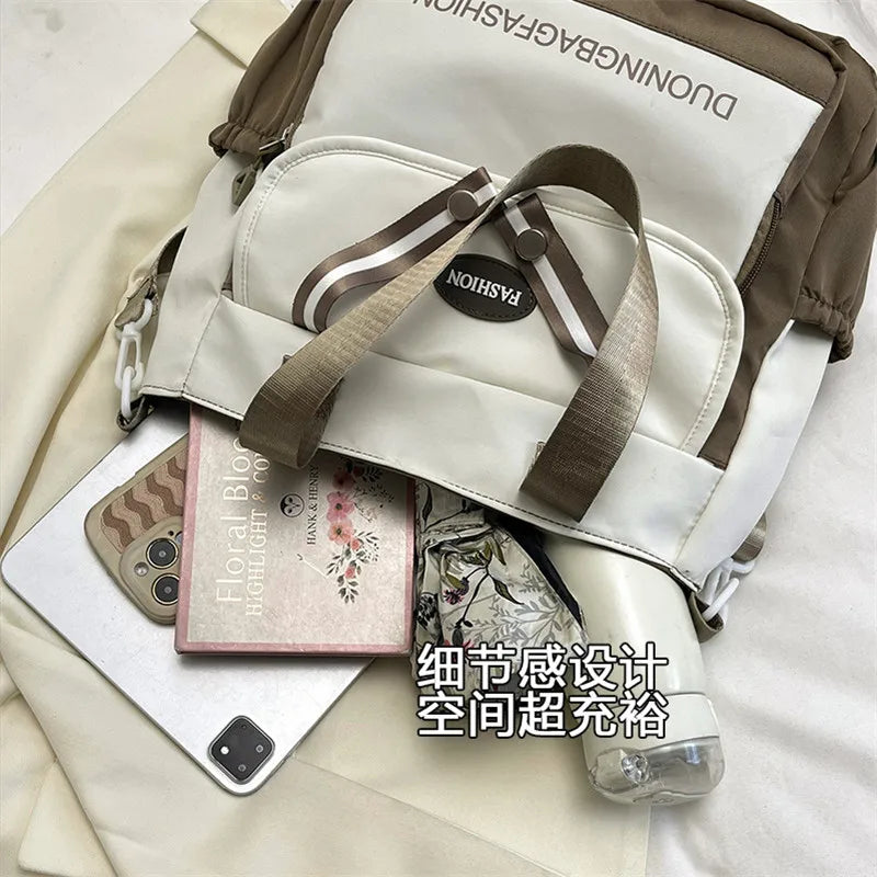 Everyday Nylon Tote Bag with Crossbody Strap