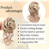 Synthetic Messy Bun Hair Extension with Claw Clip