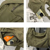 Cotton Canvas Crossbody Bag with Large Capacity
