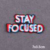 Encouraging Embroidery Iron-On Patches for Clothing and Accessories