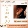Minimalist Gold Plated Huggie Hoop Earrings