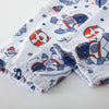 Kids' Cotton Cartoon Astronaut Pajama Set