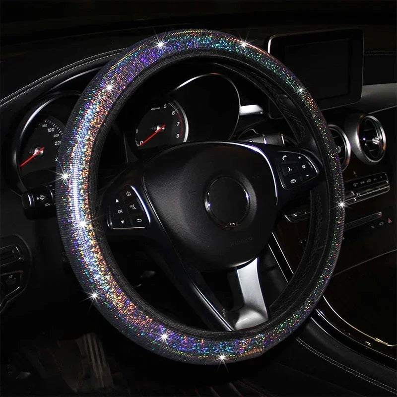 Crystal Diamond Car Steering Wheel Cover