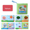 Sensory Cloth Books for Babies with Teether & Crinkle Pages