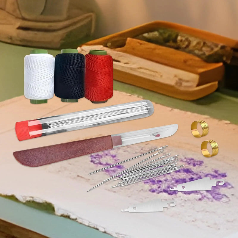 Portable Bamboo Sewing Kit - 37 Piece Travel Repair Set