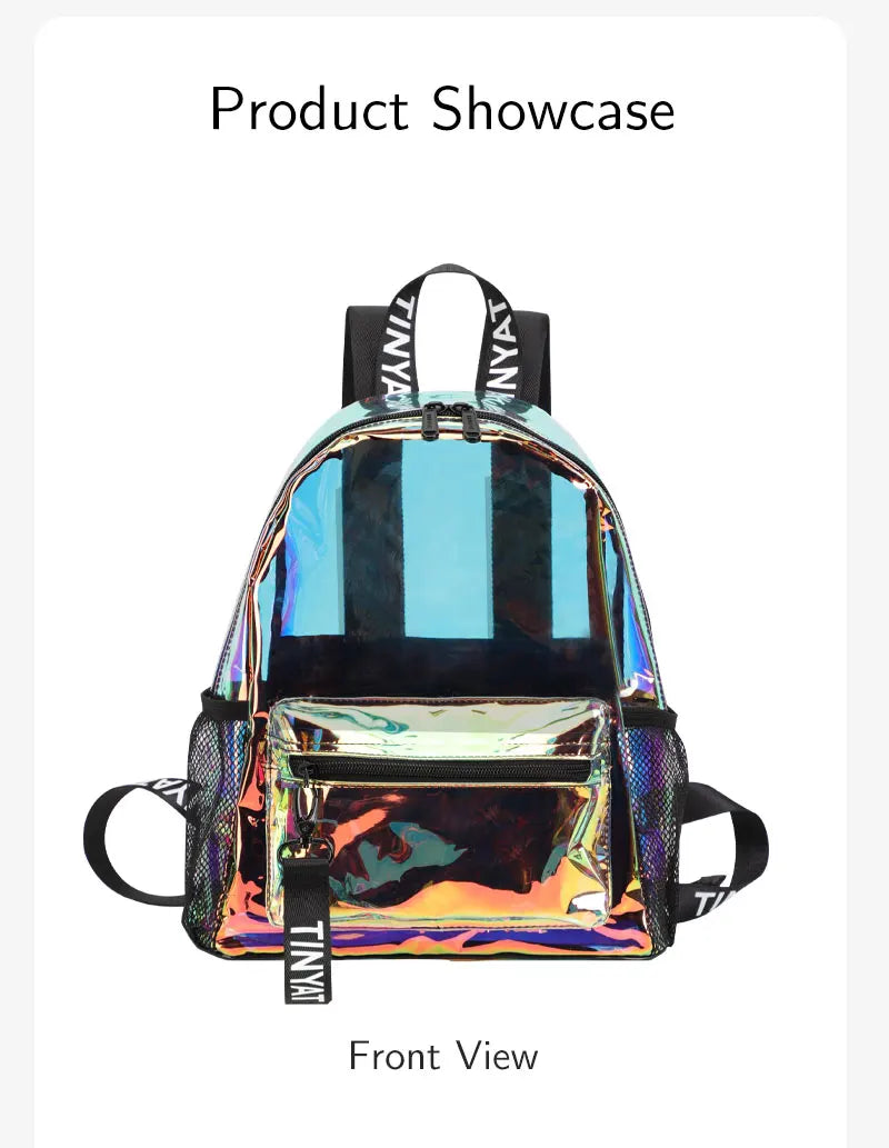 Clear PVC Backpack for Women – Water-Resistant & Festival Ready