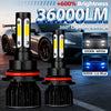 6000K/8000K LED Headlight Bulbs with Cooling Fan
