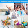A collection of reusable and multi-functional bags used for travel, shopping, and grocery storage.