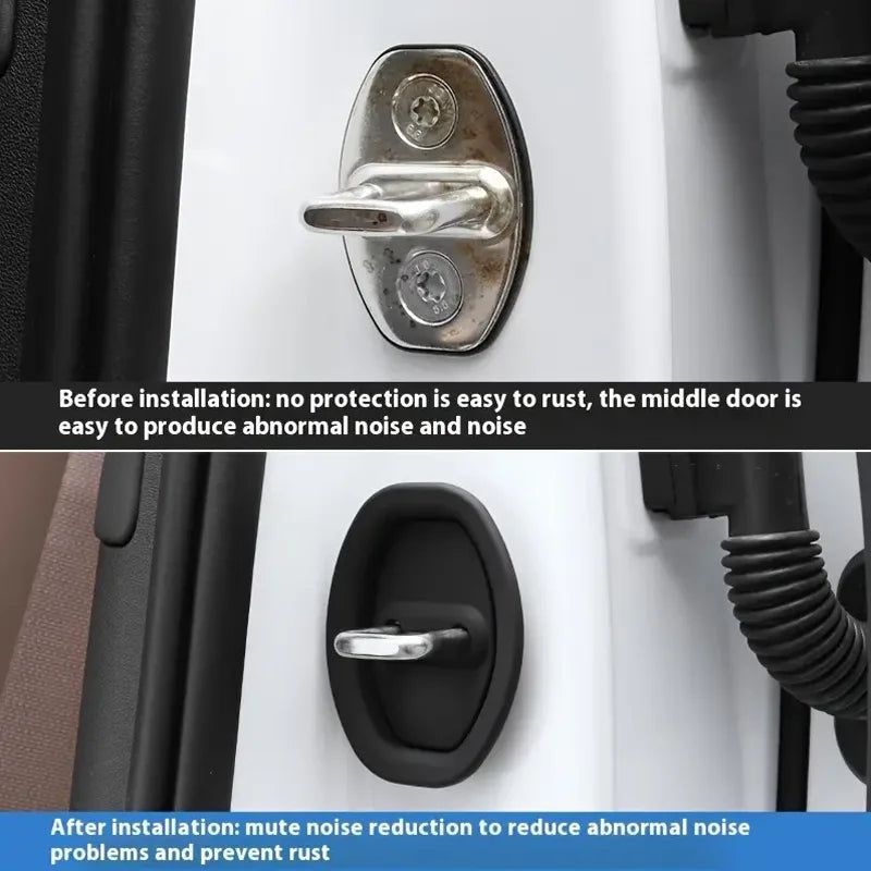 Thick Silicone Car Door Lock Protector Covers